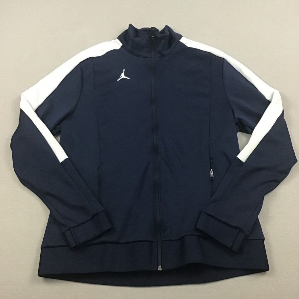 Jordan Jacket Men Extra Large Blue Full Zip Mock Neck Jumpman Basketball XL